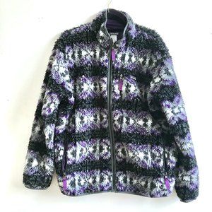 Patagonia Purple Retro Aztec x Deep Pile Fleece